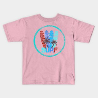 surf board, surf shirt, summer shirt, beach shirt Kids T-Shirt